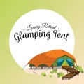 Comfortable modern tent poster