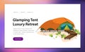 Comfortable modern tent poster