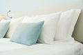 Pillow on bed Royalty Free Stock Photo