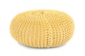 Comfortable pouf on white background