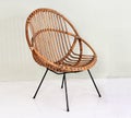 Comfortable round wicker chair