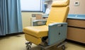 A Comfortable Seating Option in a Vibrant Hospital Setting