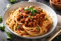 A comforting bowl of spaghetti bolognese,but instead spaghetti use twizzlers