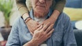 Comforting hand on shoulder of senior man Royalty Free Stock Photo