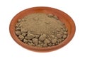 Comfrey Root Powder In Bowl Side View