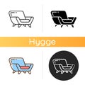 Comfy armchair icon