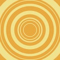 Comic abstract background. Yellow circle on orange backdrop. Vector.