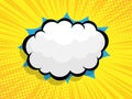 Comic background with blank boom speech bubble Royalty Free Stock Photo