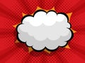 Comic background with blank boom speech bubble Royalty Free Stock Photo