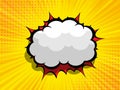 Comic background with blank boom speech bubble Royalty Free Stock Photo