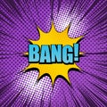 Comic Bang wording concept Royalty Free Stock Photo