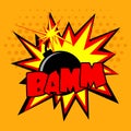 Comic Bomb Illustration Royalty Free Stock Photo