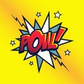 Comic book template. Word comic POW! Vector illustration. Royalty Free Stock Photo