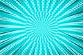 Comic book bright turquoise background Royalty Free Stock Photo