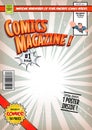 Comic Book Cover Template Royalty Free Stock Photo