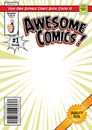 Comic Book Cover Template Royalty Free Stock Photo
