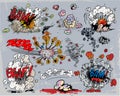 Comic book explosion Royalty Free Stock Photo