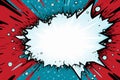 Comic book explosion background. Pop art style. Vector illustration - Ai Generated Royalty Free Stock Photo