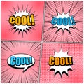 Comic book explosive pink background Royalty Free Stock Photo