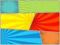 Comic book horizontal bright background Royalty Free Stock Photo