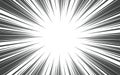 Comic book and manga speed line background. Superhero action, explosion background. Vector illustration Royalty Free Stock Photo