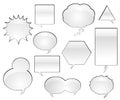 Comic Book Speech Balloons Royalty Free Stock Photo