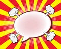 Comic Book Speech Bubble Royalty Free Stock Photo