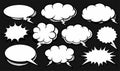 Comic Book Speech Bubble Vector Illustration Set Royalty Free Stock Photo