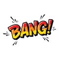 Comic Pop Art BANG! Sound Effect Illustration Royalty Free Stock Photo