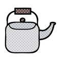 comic book style cartoon kettle pot