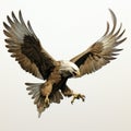 Comic Book Style Eagle In Flight Image By Travis Charest Royalty Free Stock Photo