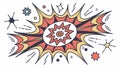 Comic Book Style Explosion Bubble Vector Pop Art Illustration. vector design Generative AI Royalty Free Stock Photo