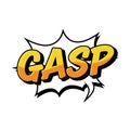 GASP Comic Book Pop Art Sound Effect Royalty Free Stock Photo