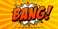 Comic book text effect, editable cartoon and pop art text style Royalty Free Stock Photo