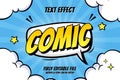Comic Book Text Effect Template Royalty Free Stock Photo