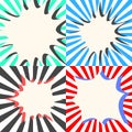 Comic book vector bubble effects set. Royalty Free Stock Photo