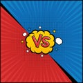 Comic book versus template background Royalty Free Stock Photo