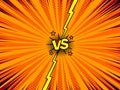 Comic book versus template background Royalty Free Stock Photo