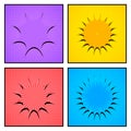 Comic bright frames composition Royalty Free Stock Photo