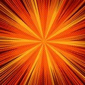 Comic bright orange template Royalty Free Stock Photo