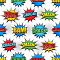 Comic bright seamless pattern