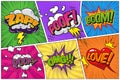 Comic bright template Royalty Free Stock Photo