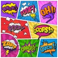 Comic page background Royalty Free Stock Photo