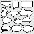 Comic Bubble Speech Balloons Speech Cartoon Speech Vector illustrator 2 Royalty Free Stock Photo