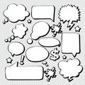 Comic Bubble Speech Balloons Speech Cartoon Speech Vector illustrator 59