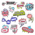 Comic Bubbles Set Royalty Free Stock Photo