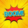 Comic burst bright template Royalty Free Stock Photo