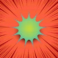Comic burst template Royalty Free Stock Photo