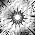 Comic burst template Royalty Free Stock Photo