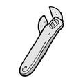 comic cartoon adjustable spanner